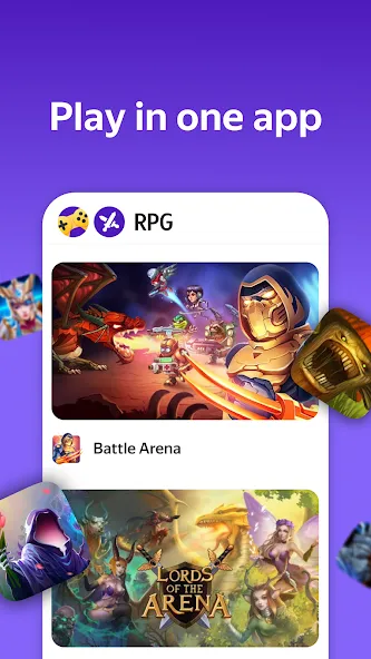 Yandex Games RPG and Role [МОД: Много монет, Открытые уровни и Мега MOD] Screenshot 2