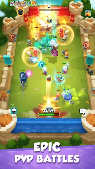Rush Arena: PvP Tower Defense (Раш Арена) [МОД: Много монет, Открытые уровни и Мега MOD] Screenshot 1