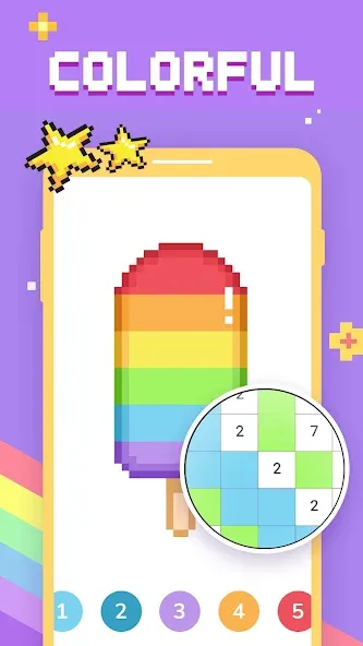 Paint by Number - Pixel Art [МОД: Все открыто, Дополнительные деньги и Меню MOD] Screenshot 1