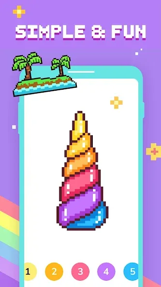 Paint by Number - Pixel Art [МОД: Все открыто, Дополнительные деньги и Меню MOD] Screenshot 2