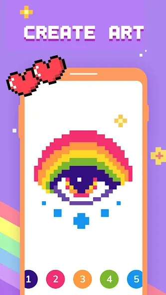 Paint by Number - Pixel Art [МОД: Все открыто, Дополнительные деньги и Меню MOD] Screenshot 3