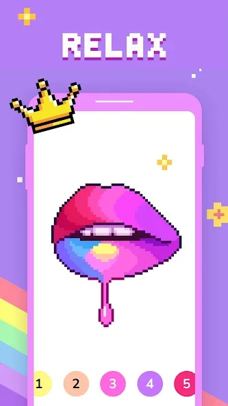 Paint by Number - Pixel Art [МОД: Все открыто, Дополнительные деньги и Меню MOD] Screenshot 4