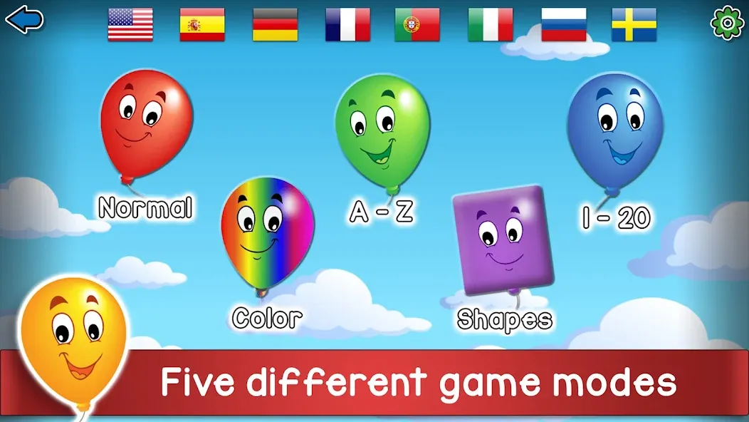 Kids Balloon Pop Game [МОД: Бесконечные деньги, Монеты и Мега MOD] Screenshot 1