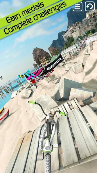 Touchgrind BMX (Тачгринд БМХ) [МОД: Бесконечные деньги, Монеты и Мега MOD] Screenshot 4