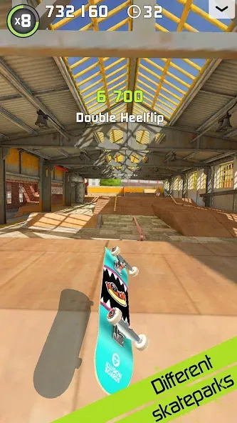 Touchgrind Skate 2 (Тачгринд Скейт 2) [МОД: Деньги, Монеты и Меню MOD] Screenshot 3