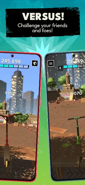 Touchgrind Scooter (Тачгринд Скутер) [МОД: Меню, Бесконечные монеты и Открытые уровни] Screenshot 4