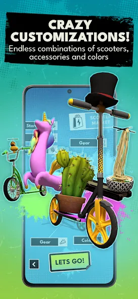 Touchgrind Scooter (Тачгринд Скутер) [МОД: Меню, Бесконечные монеты и Открытые уровни] Screenshot 5