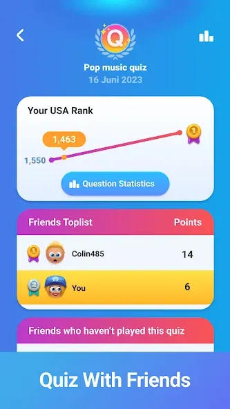 QuizDuel! Quiz & Trivia Game [МОД: Много монет, Открытые уровни и Мега MOD] Screenshot 5
