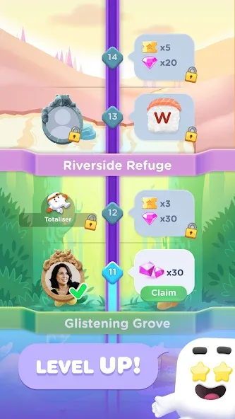 Wordzee! - Social Word Game [МОД: Меню, Бесконечные монеты и Открытые уровни] Screenshot 3