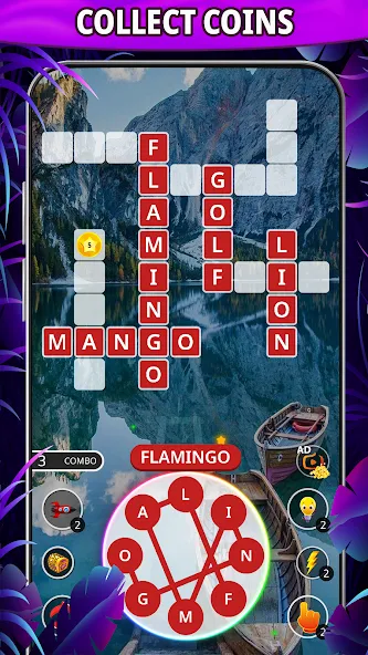 Word connect: word search game [МОД: Бесконечные деньги, Монеты и Мега MOD] Screenshot 2