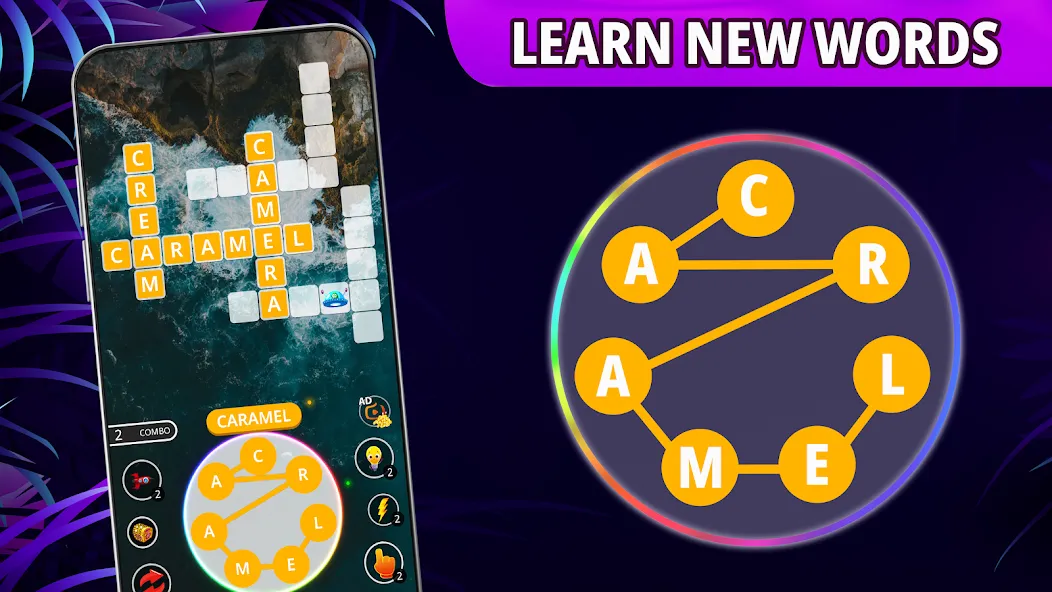 Word connect: word search game [МОД: Бесконечные деньги, Монеты и Мега MOD] Screenshot 5