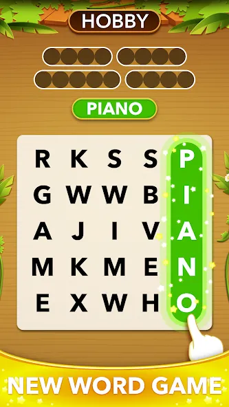 Word Heaps Search - Word Games (Ворд Хипс Срч) [МОД: Деньги, Монеты и Меню MOD] Screenshot 1