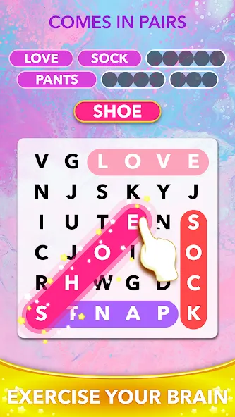 Word Heaps Search - Word Games (Ворд Хипс Срч) [МОД: Деньги, Монеты и Меню MOD] Screenshot 4