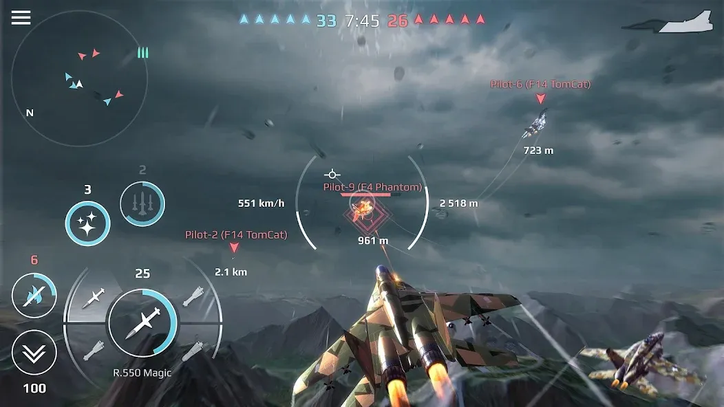 Sky Combat: War Planes Online (Скай Комбат) [МОД: Много денег, Монет и Все открыто] Screenshot 1