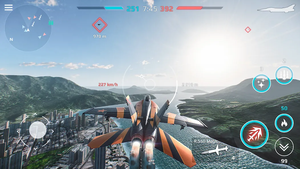 Sky Combat: War Planes Online (Скай Комбат) [МОД: Много денег, Монет и Все открыто] Screenshot 5