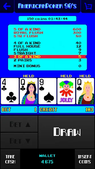 American Poker 90's Casino [МОД: Бесконечные деньги, Монеты и Мега MOD] Screenshot 2