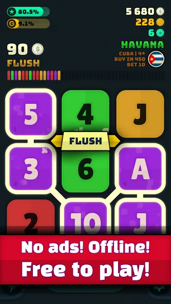 Merge Poker (Мердж Покер) [МОД: Все открыто, Дополнительные деньги и Меню MOD] Screenshot 3