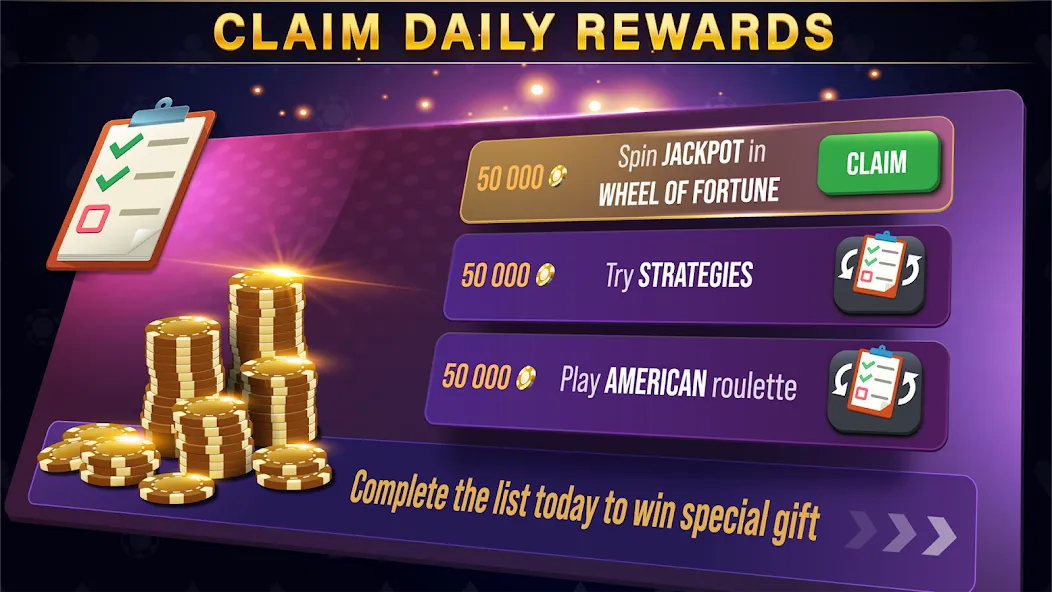 Roulette All Star: Casino Game (Рулетка Олл Стар) [МОД: Меню, Бесконечные монеты и Открытые уровни] Screenshot 4