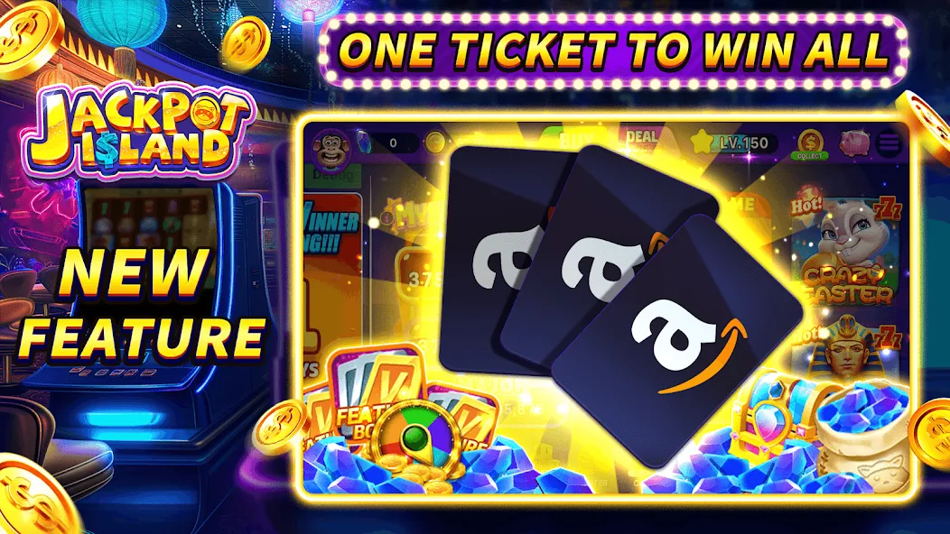 Jackpot Island - Slots Machine (Джекпот Айленд) [МОД: Все открыто, Дополнительные деньги и Меню MOD] Screenshot 3