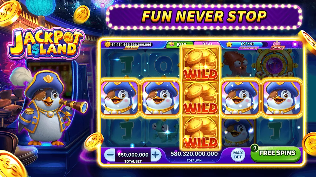 Jackpot Island - Slots Machine (Джекпот Айленд) [МОД: Все открыто, Дополнительные деньги и Меню MOD] Screenshot 4