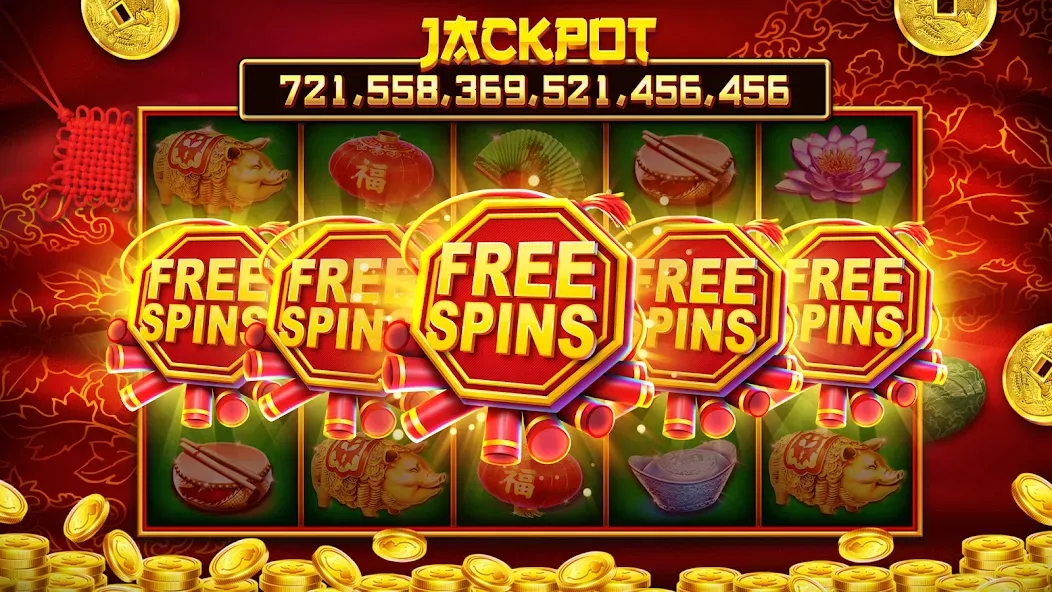 Winning Slots Las Vegas Casino (Виннинг Слотс Лас Вегас Казино) [МОД: Меню, Бесконечные монеты и Открытые уровни] Screenshot 4