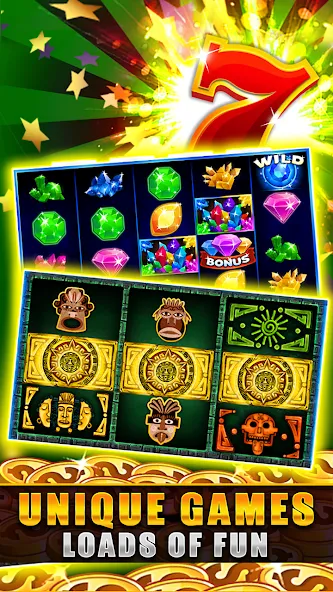 Golden Slots: Casino games (Голден Слотс) [МОД: Много денег, Монет и Все открыто] Screenshot 1