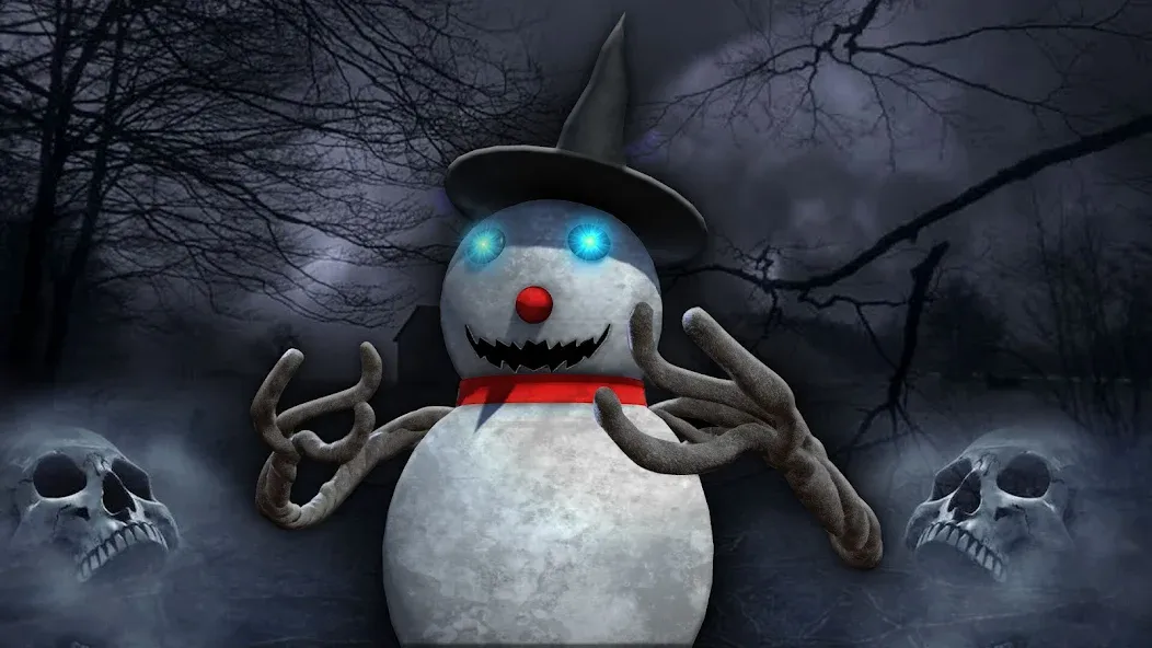 Evil Scary Snowman  Games 3d (Ивил Скари Сноумэн Геймс 3д) [МОД: Бесконечные деньги, Монеты и Мега MOD] Screenshot 1