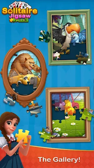 Solitaire Jigsaw Puzzle (Солитер Пазл) [МОД: Все открыто, Дополнительные деньги и Меню MOD] Screenshot 4
