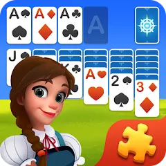 Скачать Solitaire Jigsaw Puzzle (Солитер Пазл) [МОД: Все открыто, Дополнительные деньги и Меню MOD] | Взлом Solitaire Jigsaw Puzzle на Андроид