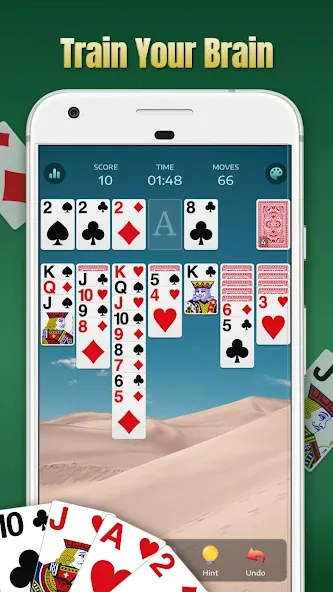 Solitaire - Classic Card Games [МОД: Все открыто, Дополнительные деньги и Меню MOD] Screenshot 4