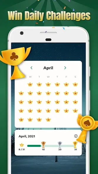 Solitaire - Classic Card Games [МОД: Все открыто, Дополнительные деньги и Меню MOD] Screenshot 5