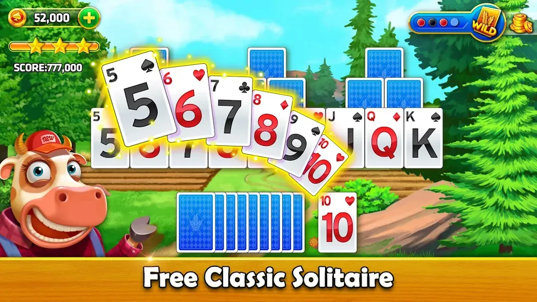 Solitaire Tripeaks - Farm Trip (Фарм Джорни) [МОД: Много монет, Открытые уровни и Мега MOD] Screenshot 5