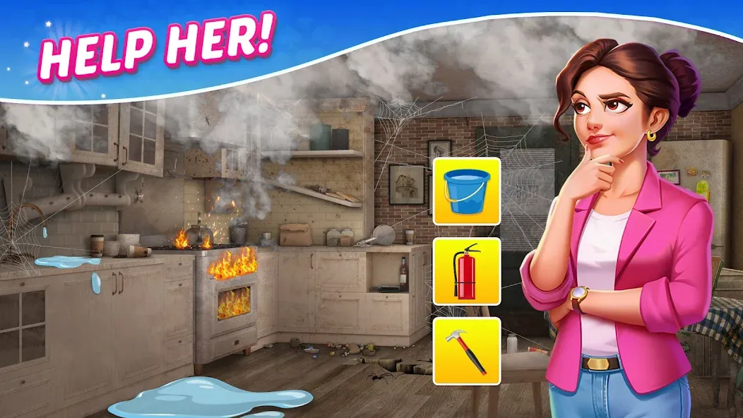Solitaire Dream Decor (Дрим Декор) [МОД: Много денег, Монет и Все открыто] Screenshot 1