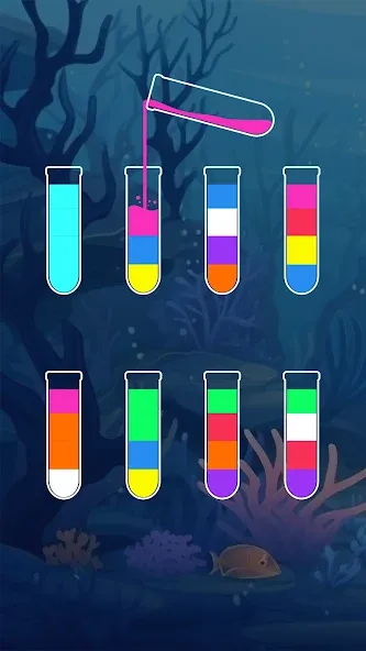 SortPuz™: Water Sort Puzzle (СортПаз) [МОД: Бесконечные деньги, Монеты и Мега MOD] Screenshot 2