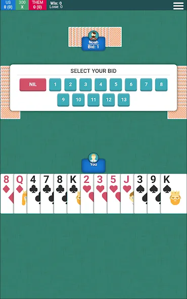 Spades Card Game (Спейдс Карточная Игра) [МОД: Меню, Бесконечные монеты и Открытые уровни] Screenshot 4