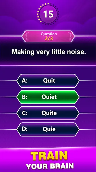 Spelling Quiz - Word Trivia (Спеллинг Квиз) [МОД: Все открыто, Дополнительные деньги и Меню MOD] Screenshot 2