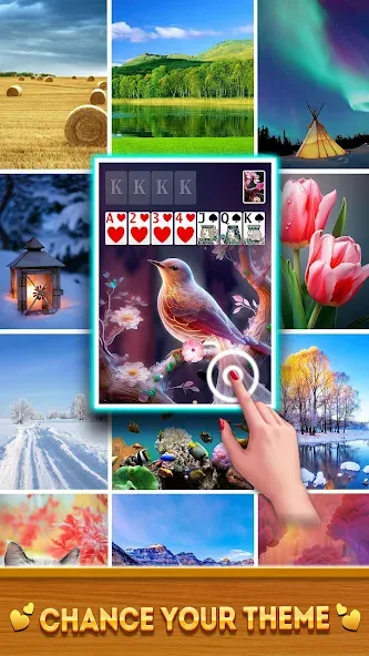 Spider Solitaire Card Game [МОД: Меню, Бесконечные монеты и Открытые уровни] Screenshot 3