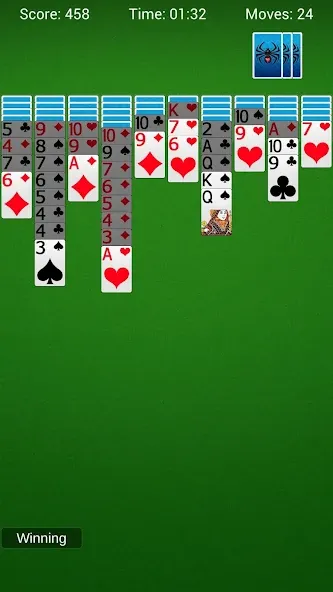 Spider Solitaire - Card Games [МОД: Много монет, Открытые уровни и Мега MOD] Screenshot 3