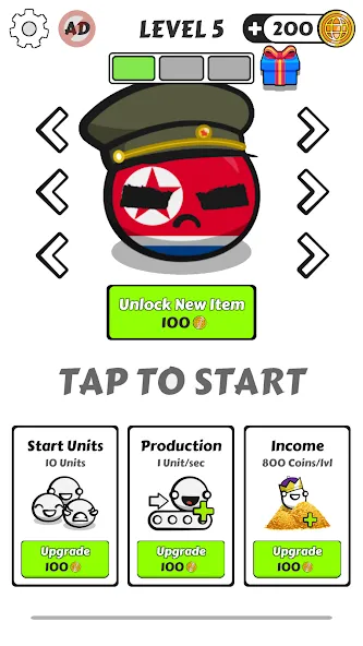 Country Balls Io: Battle Arena (Кантри Болс Ио) [МОД: Бесконечные деньги, Монеты и Мега MOD] Screenshot 4