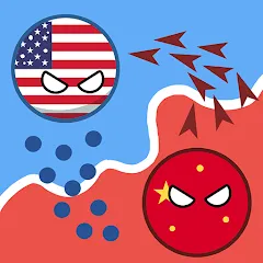 Скачать Country Balls: World War (Кантри Болс) [МОД: Много денег, Монет и Все открыто] | Взлом Country Balls: World War на Андроид