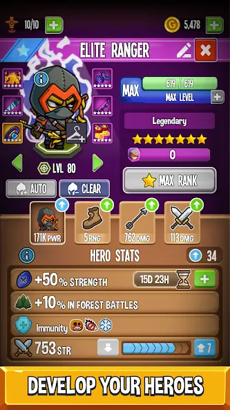 Five Heroes: The King's War (Файв Хироес) [МОД: Деньги, Монеты и Меню MOD] Screenshot 4