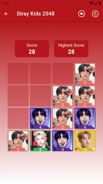 Stray Kids 2048 Game (Стрей Кидз 2048 игра) [МОД: Много денег, Монет и Все открыто] Screenshot 4