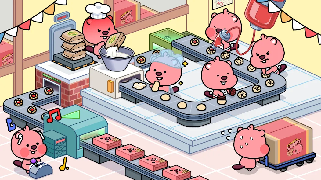 Zanmang Loopy : Idle Tycoon (Занманг Лупи) [МОД: Бесконечные деньги, Монеты и Мега MOD] Screenshot 1