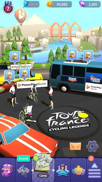 Tour de France Cycling Legends (Циклинг Легенды) [МОД: Все открыто, Дополнительные деньги и Меню MOD] Screenshot 3