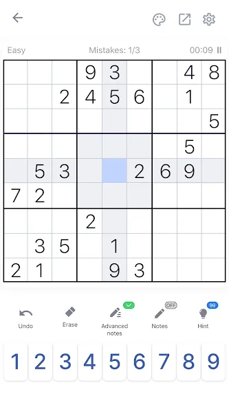 Sudoku - Classic Sudoku Puzzle [МОД: Все открыто, Дополнительные деньги и Меню MOD] Screenshot 4