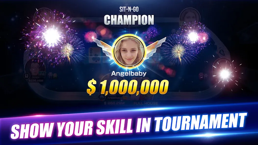 Winning Poker™ - Texas Holdem (Виннинг Покер) [МОД: Бесконечные деньги, Монеты и Мега MOD] Screenshot 3
