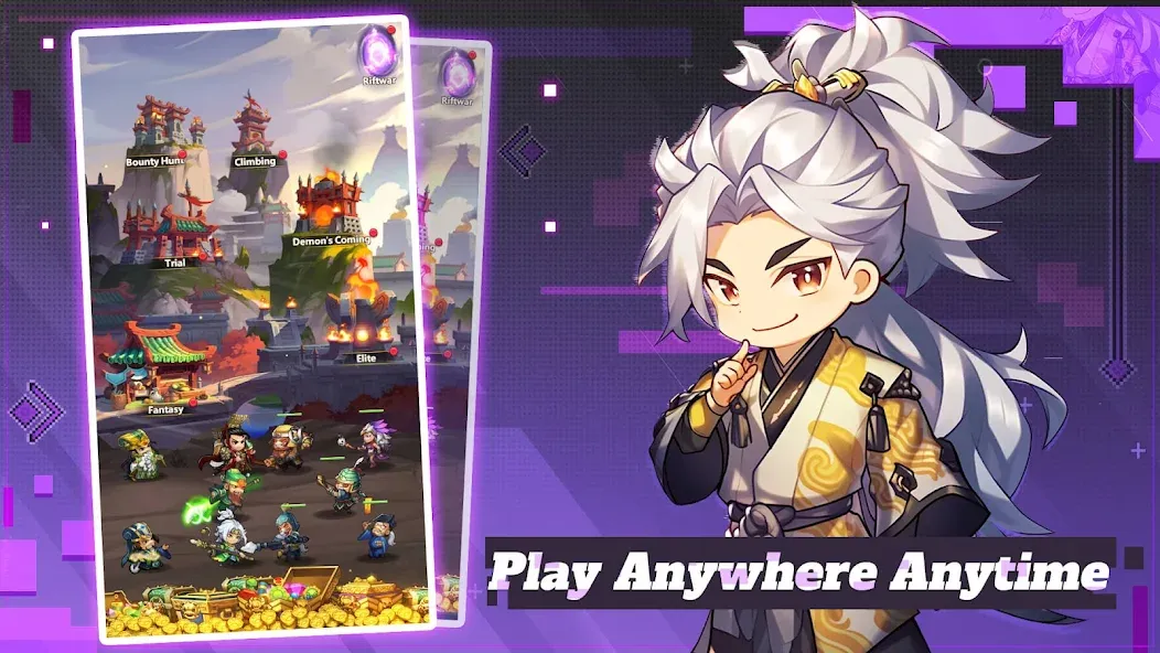Mini Heroes: Summoners War (Мини Герои) [МОД: Деньги, Монеты и Меню MOD] Screenshot 1