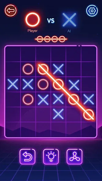 Tic Tac Toe 2 Player: XOXO [МОД: Много монет, Открытые уровни и Мега MOD] Screenshot 2