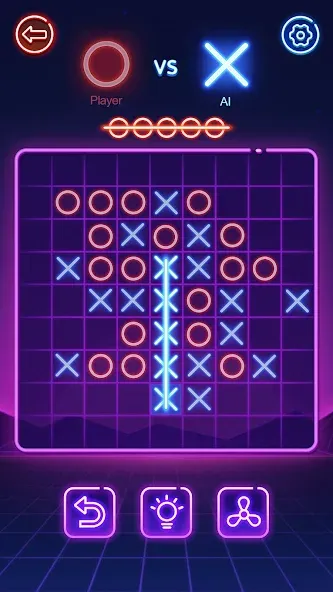 Tic Tac Toe 2 Player: XOXO [МОД: Много монет, Открытые уровни и Мега MOD] Screenshot 4