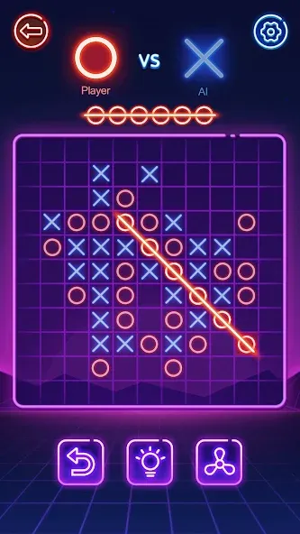 Tic Tac Toe 2 Player: XOXO [МОД: Много монет, Открытые уровни и Мега MOD] Screenshot 5